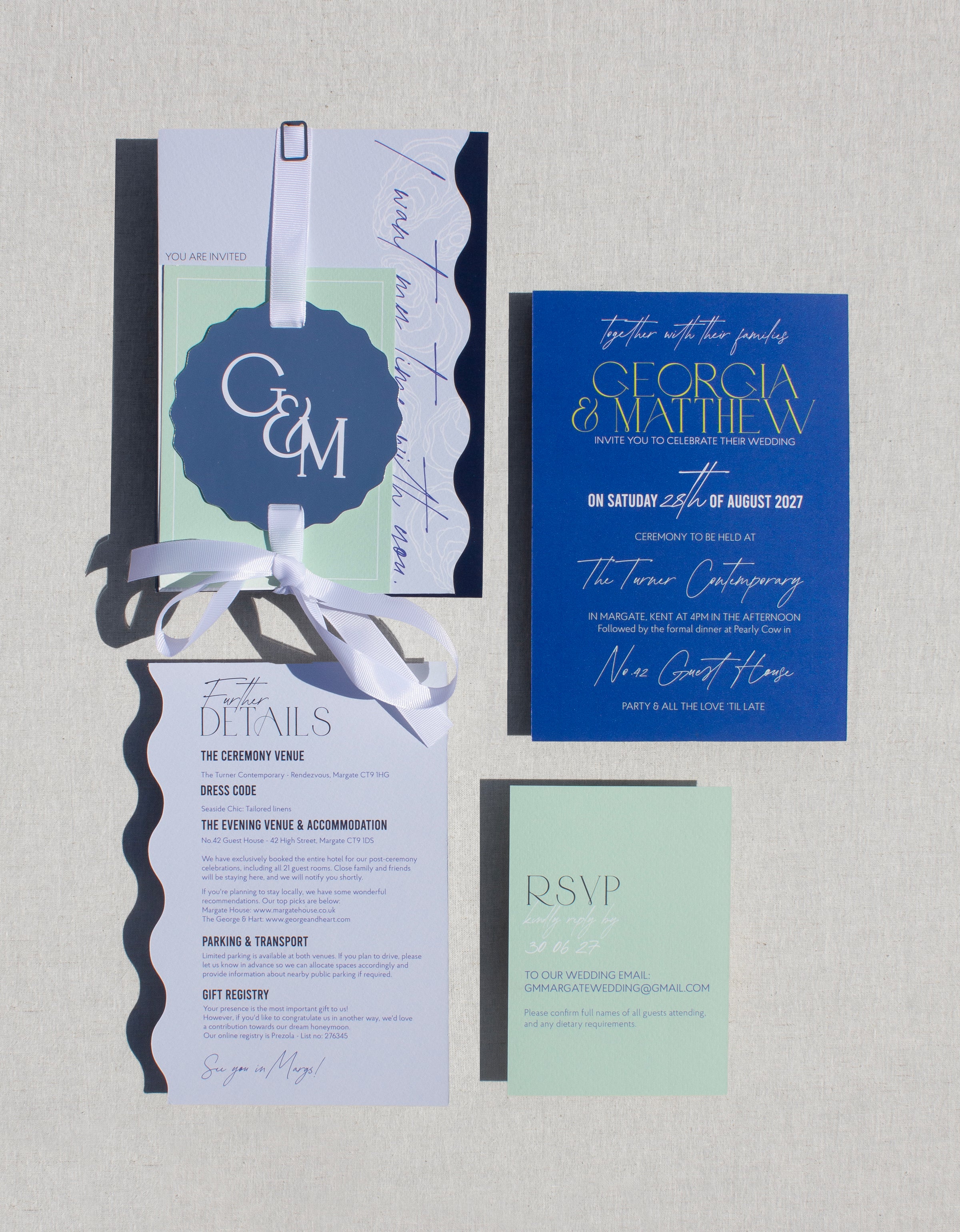 Luxe 3 Card Invitation