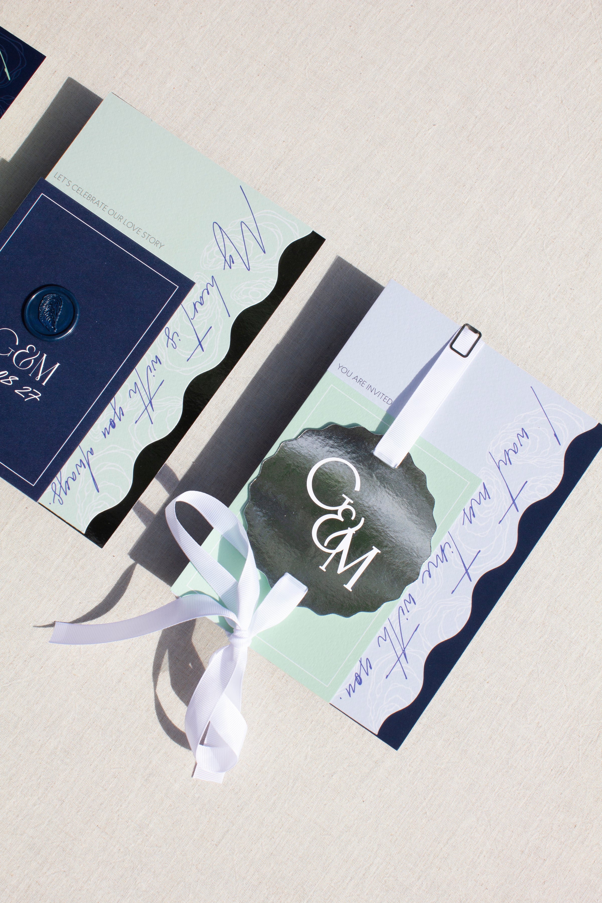 Luxe 3 Card Invitation