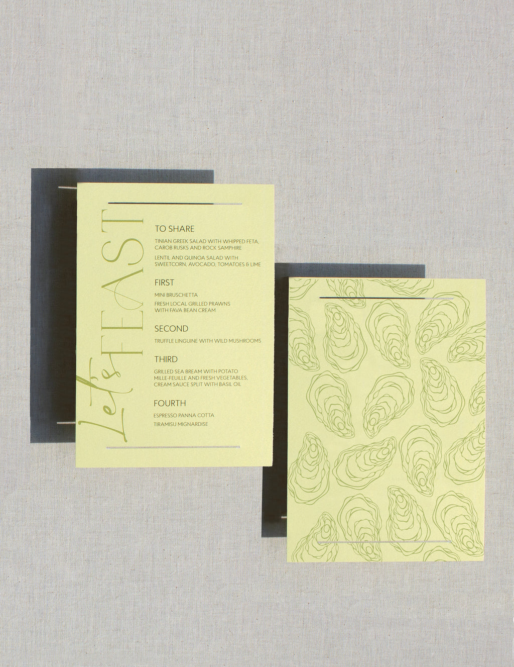 Luxe Double Menu