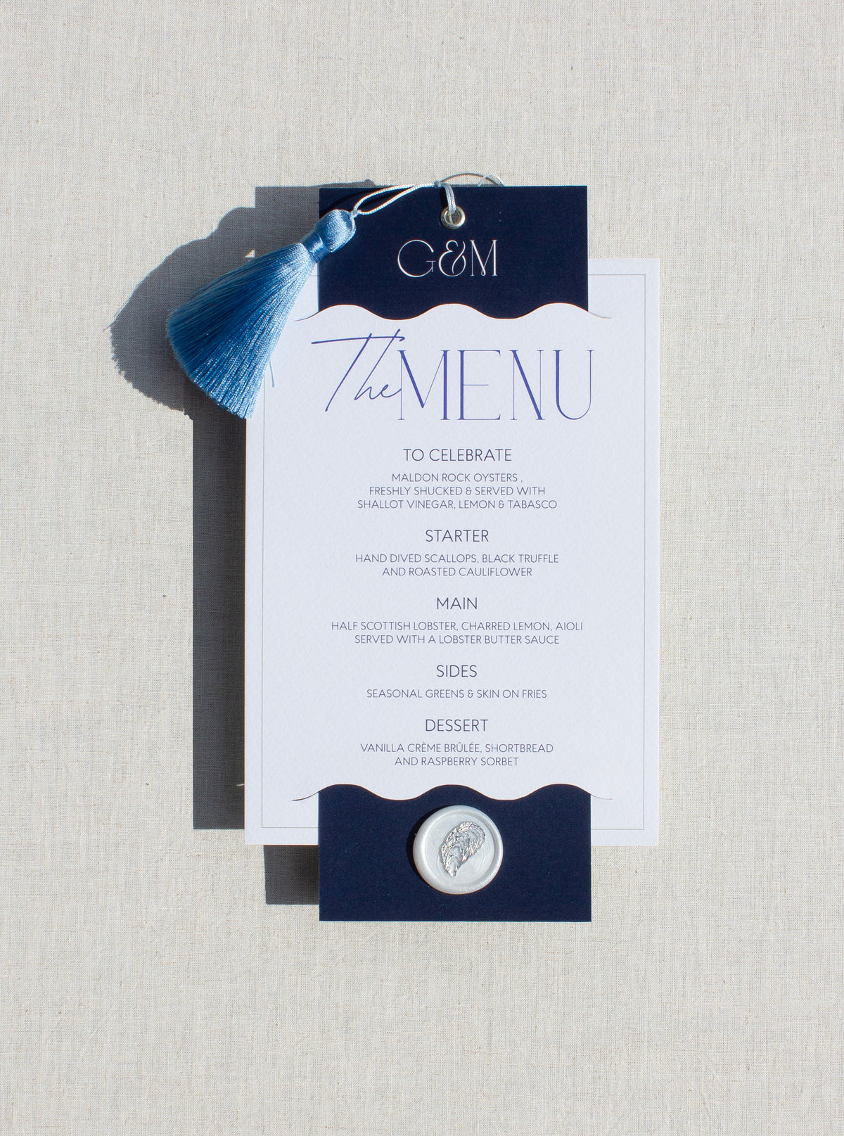 Luxe Double Menu