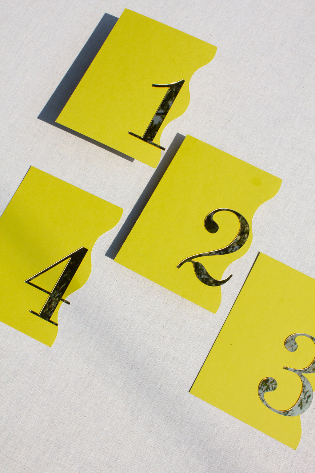 3D Table Numbers