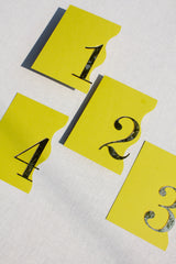 3D Table Numbers