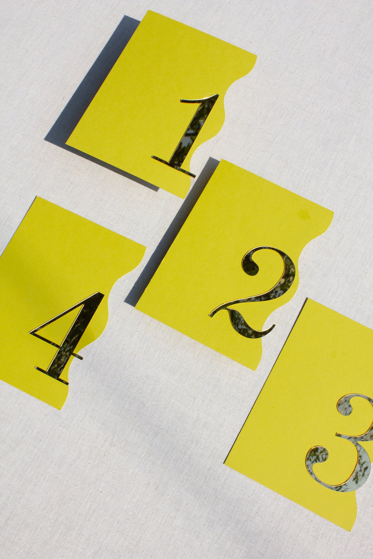 3D Table Numbers