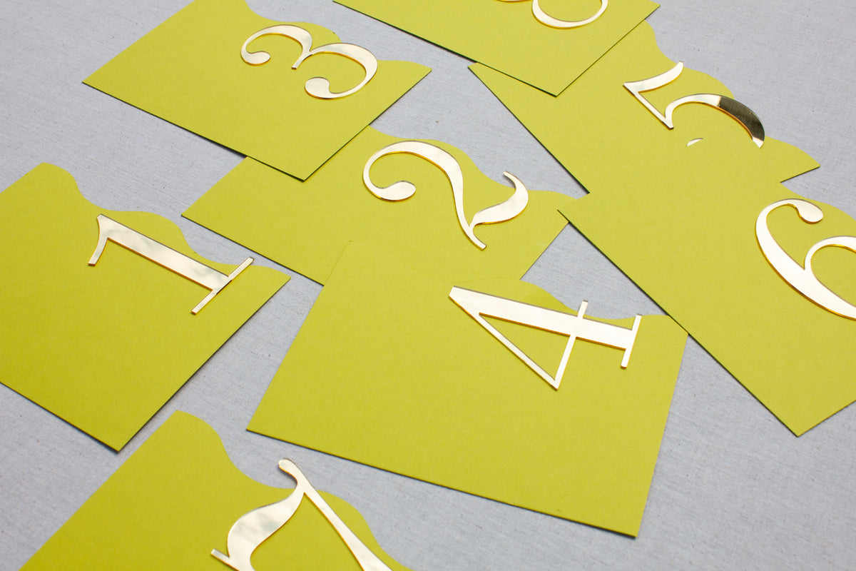 3D Table Numbers