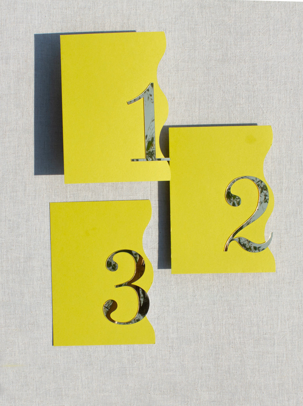 3D Table Numbers